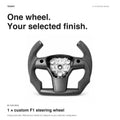 Custom Carbon Fiber Steering Wheel for Tesla Model 3 / Y【F1 Style】 - Tesery Official Store