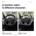Custom Carbon Fiber Steering Wheel for Tesla Model 3 / Y【F1 Style】 - Tesery Official Store