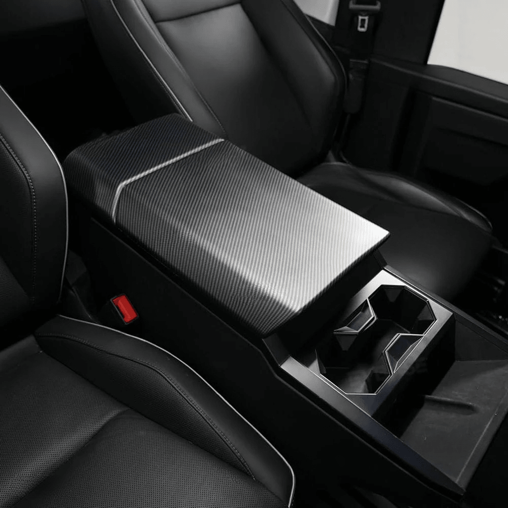 Cybertruck Armrest Carbon Fiber Style ABS Protective Trim Overlay - Tesery Official Store