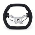 D-Shaped Alcantara Steering Wheel for Model 3 Highland / Model Y Juniper - Tesery Official Store