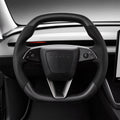 D-Shaped Carbon Fiber Steering Wheel for Model 3 Highland / Model Y Juniper - Tesery Official Store