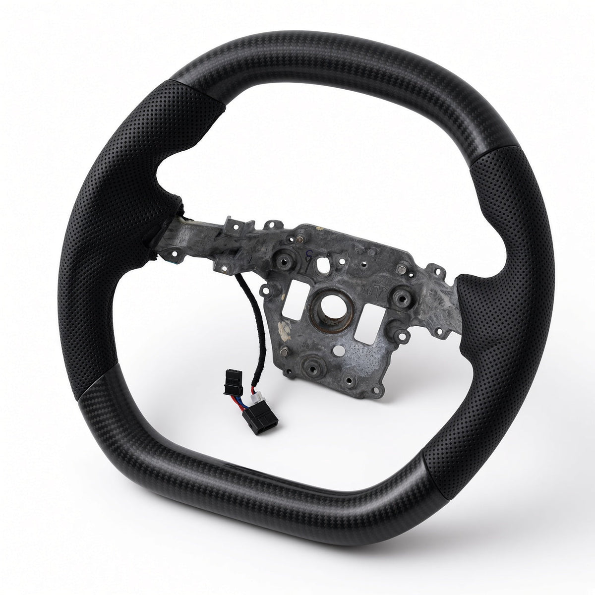 D-Shaped Carbon Fiber Steering Wheel for Model 3 Highland / Model Y Juniper - Tesery Official Store