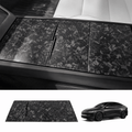 Dry Carbon Fiber Center Console Cover For Model Y Juniper / Model 3 Highland / Model YL - Tesery Official Store