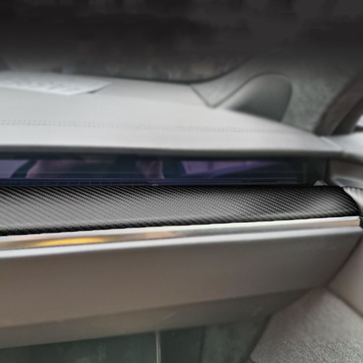 Dry Carbon Fiber Dashboard Panel Overlay for Model S/X 2021+ | 3 Finishes | UV Protected | Peel & Stick - Tesery Official Store
