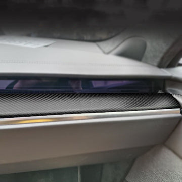 Dry Carbon Fiber Dashboard Panel Overlay for Model S/X 2021+ | 3 Finishes | UV Protected | Peel & Stick - Tesery Official Store