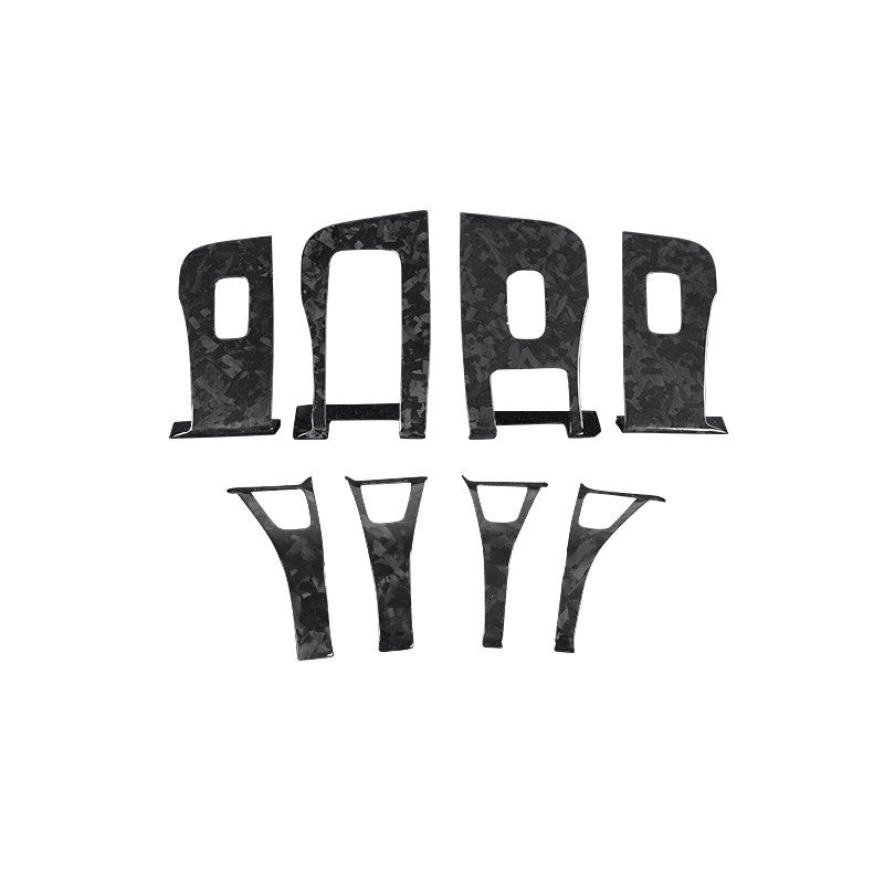 Dry Carbon Fiber Window & Door Switch Covers for Model Y / Model 3 Highland（Left Hand Drive） - Tesery Official Store