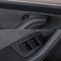 Dry Carbon Fiber Window & Door Switch Covers for Model Y / Model 3 Highland（Left Hand Drive） - Tesery Official Store