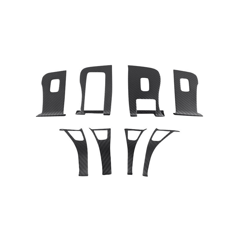 Dry Carbon Fiber Window & Door Switch Covers for Model Y / Model 3 Highland（Left Hand Drive） - Tesery Official Store