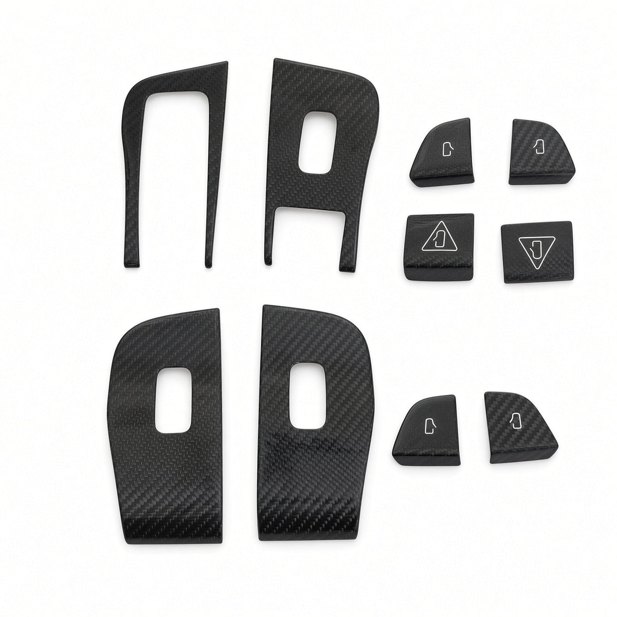 Dry Carbon Fiber Window Lift Button Trim & Switch Covers for Tesla Model Y L - Tesery Official Store