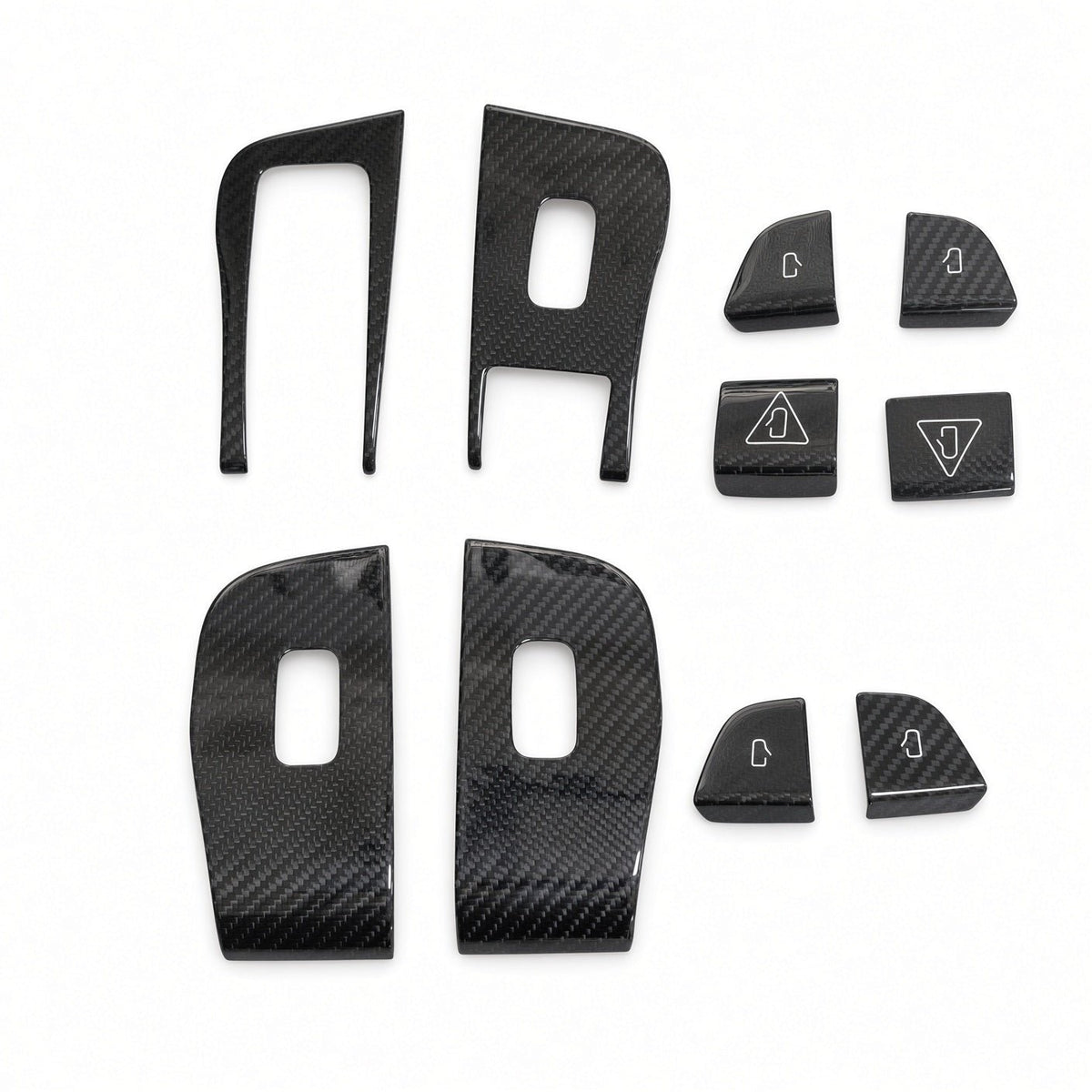 Dry Carbon Fiber Window Lift Button Trim & Switch Covers for Tesla Model Y L - Tesery Official Store