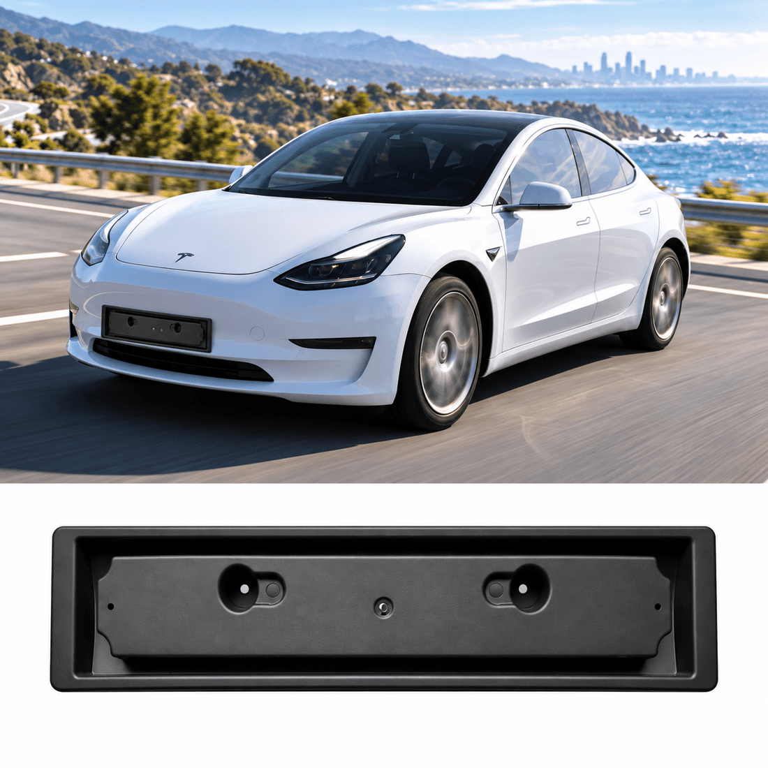 EU Front License Plate Bracket for Tesla Model 3 & Model Y - Tesery Official Store