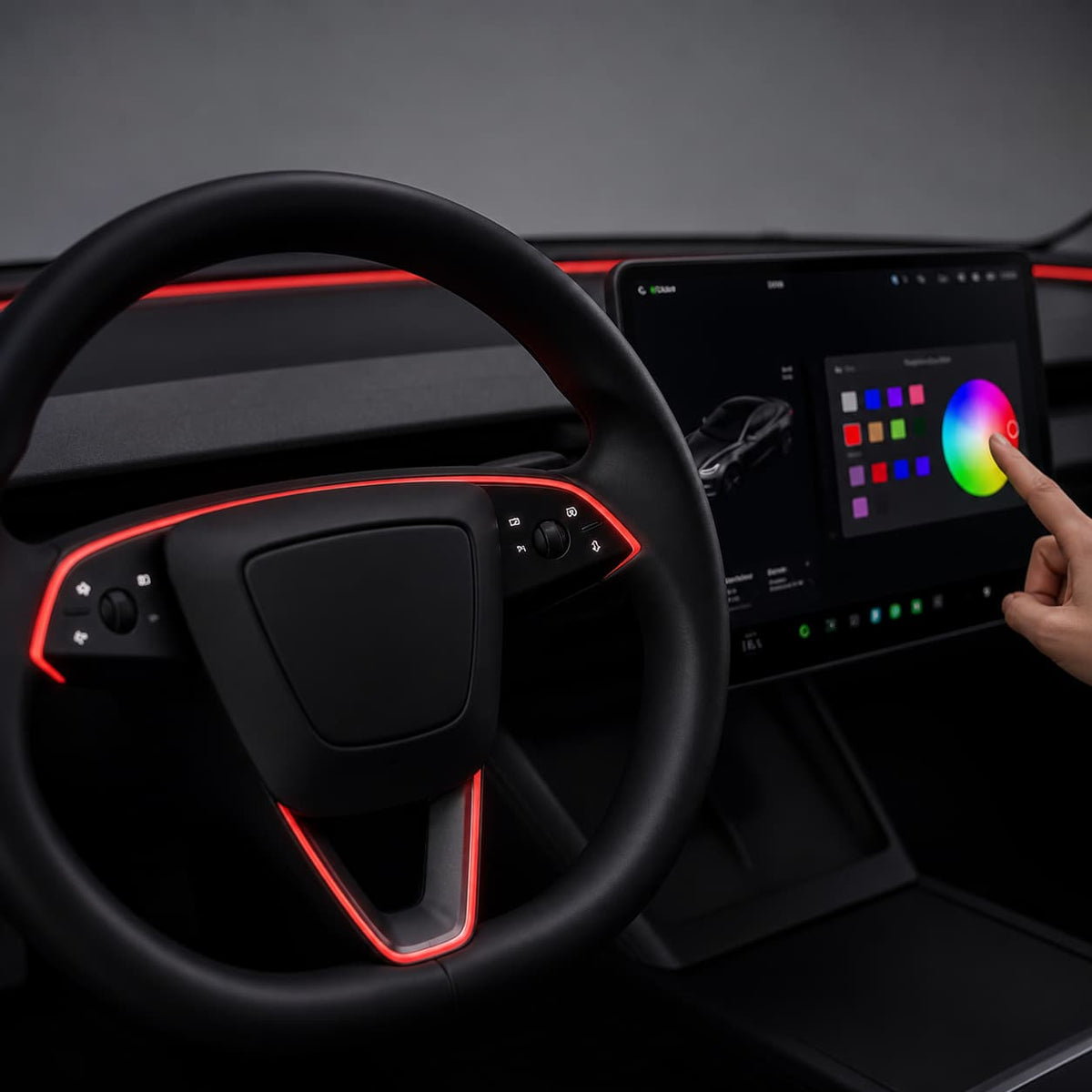 Factory-Sync RGB Ambient Light Kit for Model 3 Highland/ Y Juniper/ YL - Tesery Official Store