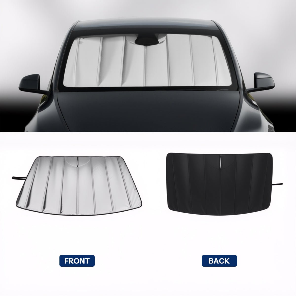 Foldable Front Windshield Sunshade for Model 3 & Model Y - Tesery Official Store
