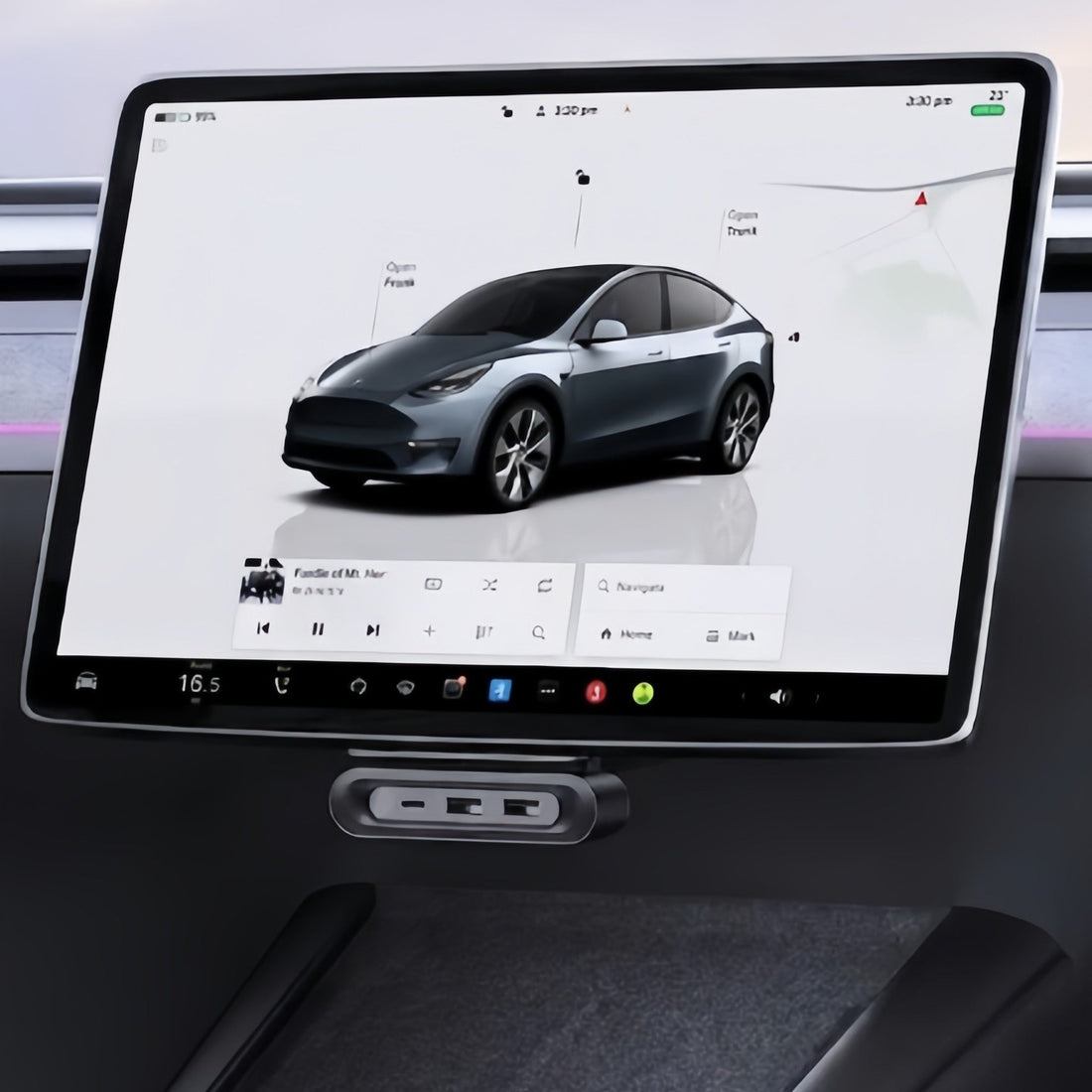 Foldable Under-Screen USB Hub for Model 3 Highland / Model Y Juniper / Model YL - Tesery Official Store