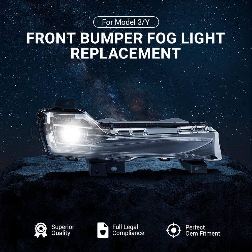 Front Bumper Fog Light Replacement for Model 3/Y - Tesery Official Store
