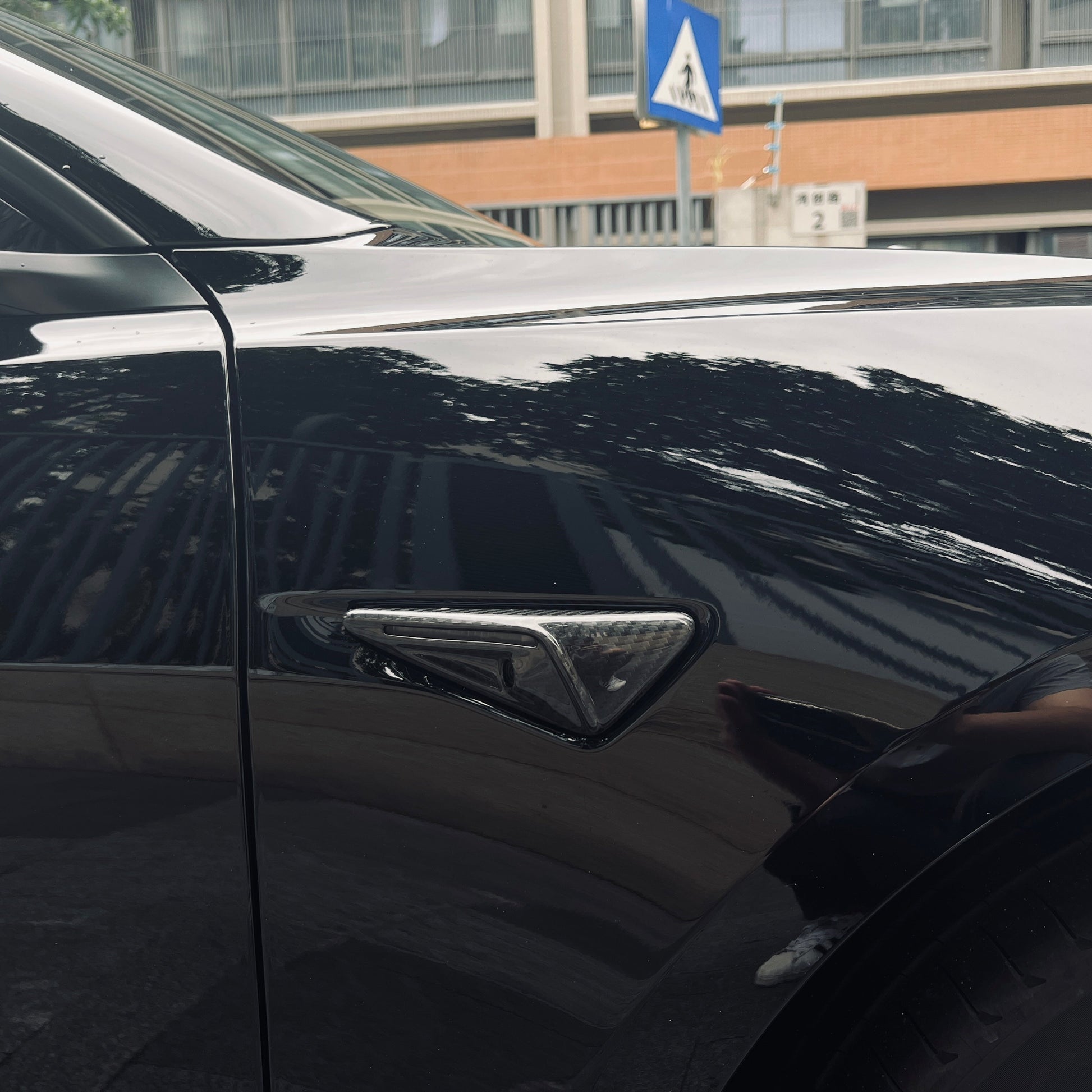 Full Side Camera Covers for Tesla Model 3 / Y - Carbon Fiber Exterior Mods - Tesery Official Store