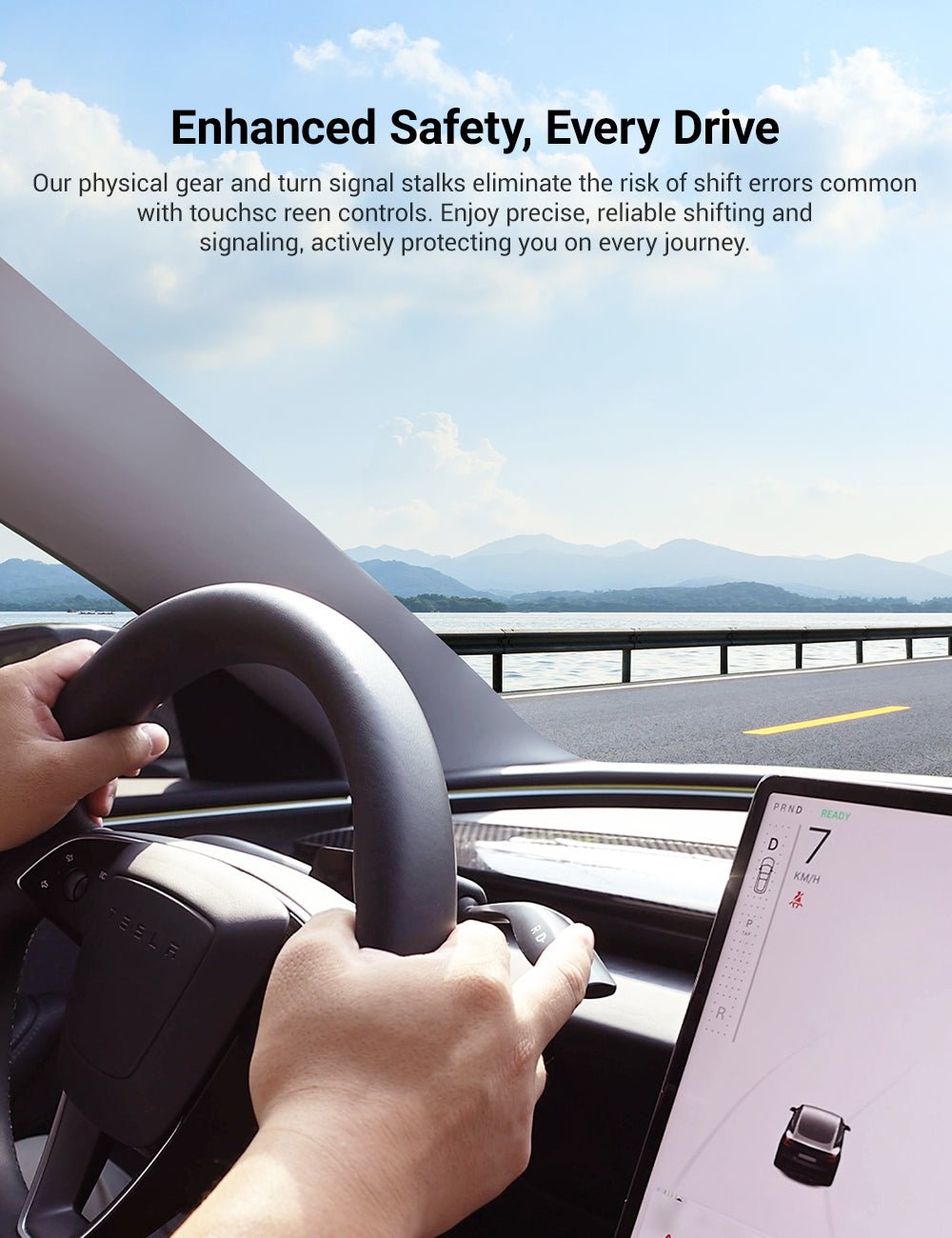 Gear Shift Stalks Heads Up Display for Model 3 Highland / Model Y Juniper - Tesery Official Store