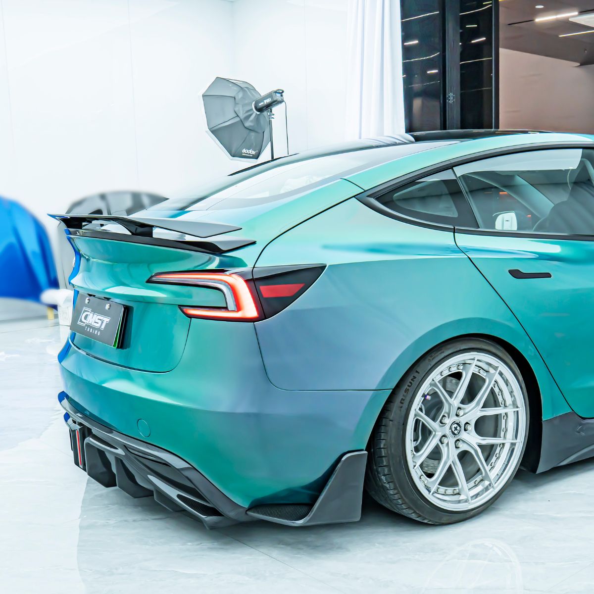 GT - Style Carbon Fiber Rear Spoiler Wing for Model 3 Highland - Tesery Official Store