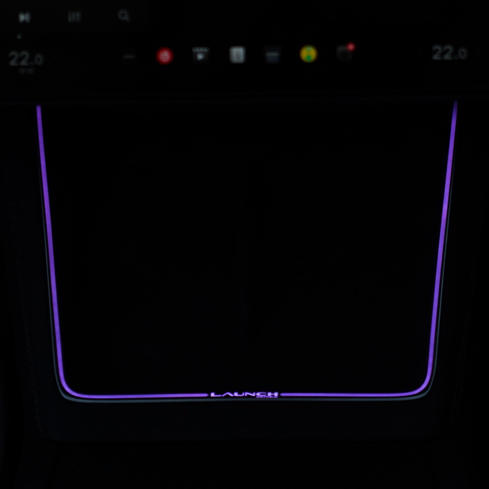 Laser - Carved Ambient Light for Model Y Juniper Wireless Charging Port - Tesery Official Store