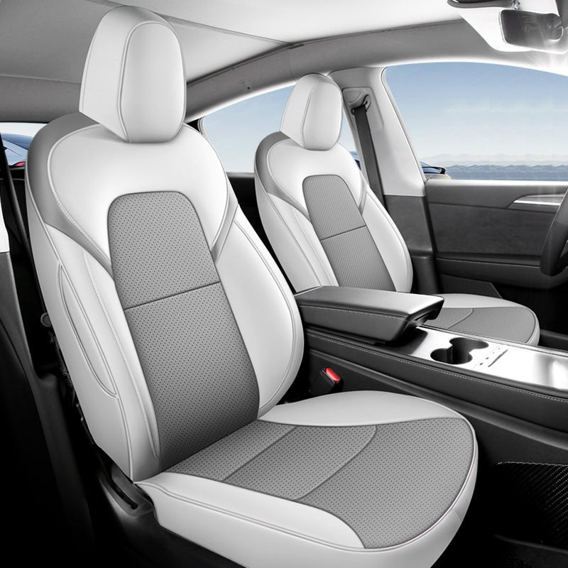 Leather Seat Covers for Tesla Model 3 & Model Y - Tesery Official Store