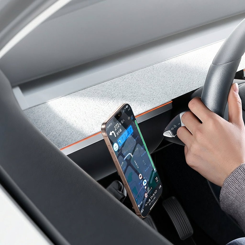 Magnetic Driver Side Door Phone Mount for Tesla Model 3 Highland & Model Y Juniper - Tesery Official Store