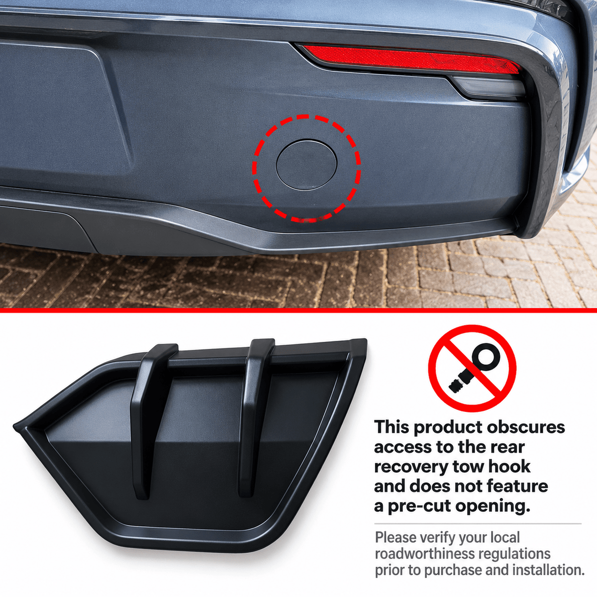 Model Y Juniper ABS Body Kit - Rear Diffuser + Lower Bumper Lip | Tesery - Tesery Official Store