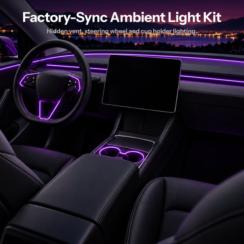 Model Y Juniper Cabin Ambient Light Upgrade Bundle - Tesery Official Store