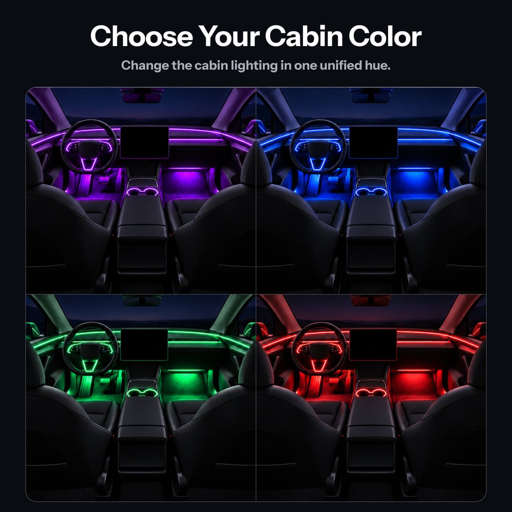 Model Y Juniper Cabin Ambient Light Upgrade Bundle - Tesery Official Store