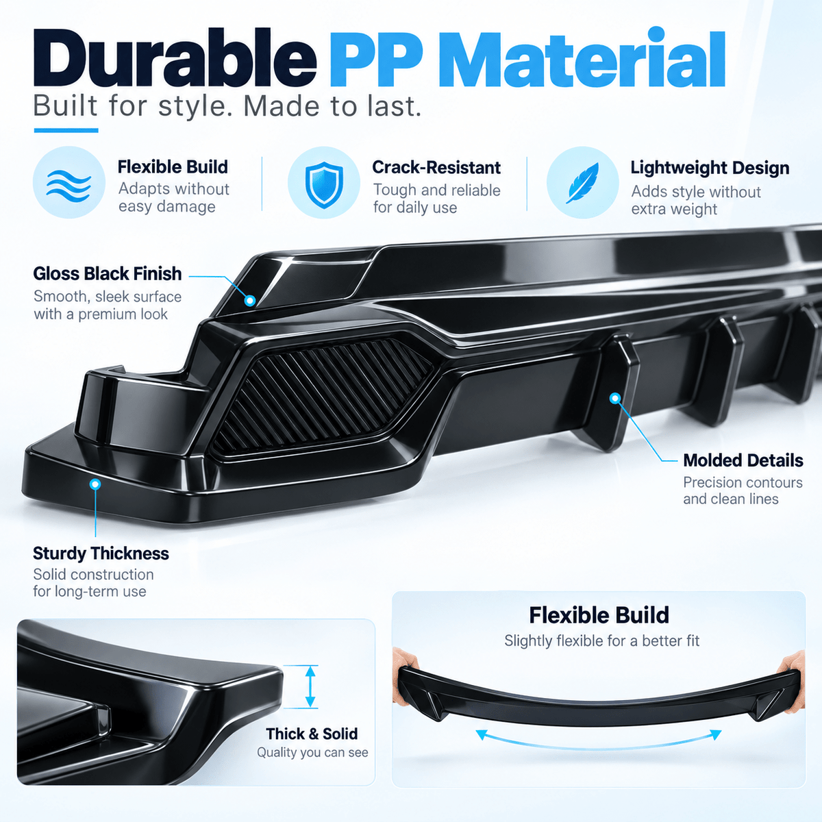 Model Y Juniper Premium & YL Body Kit – Front Lip, Side Skirts & Rear Diffuser - Tesery Official Store