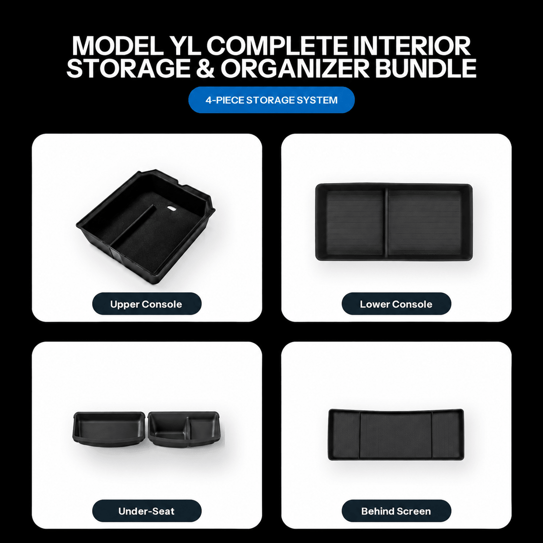 Model YL Complete Interior Storage & Organizer Kit (5-Piece) - Tesery Official Store