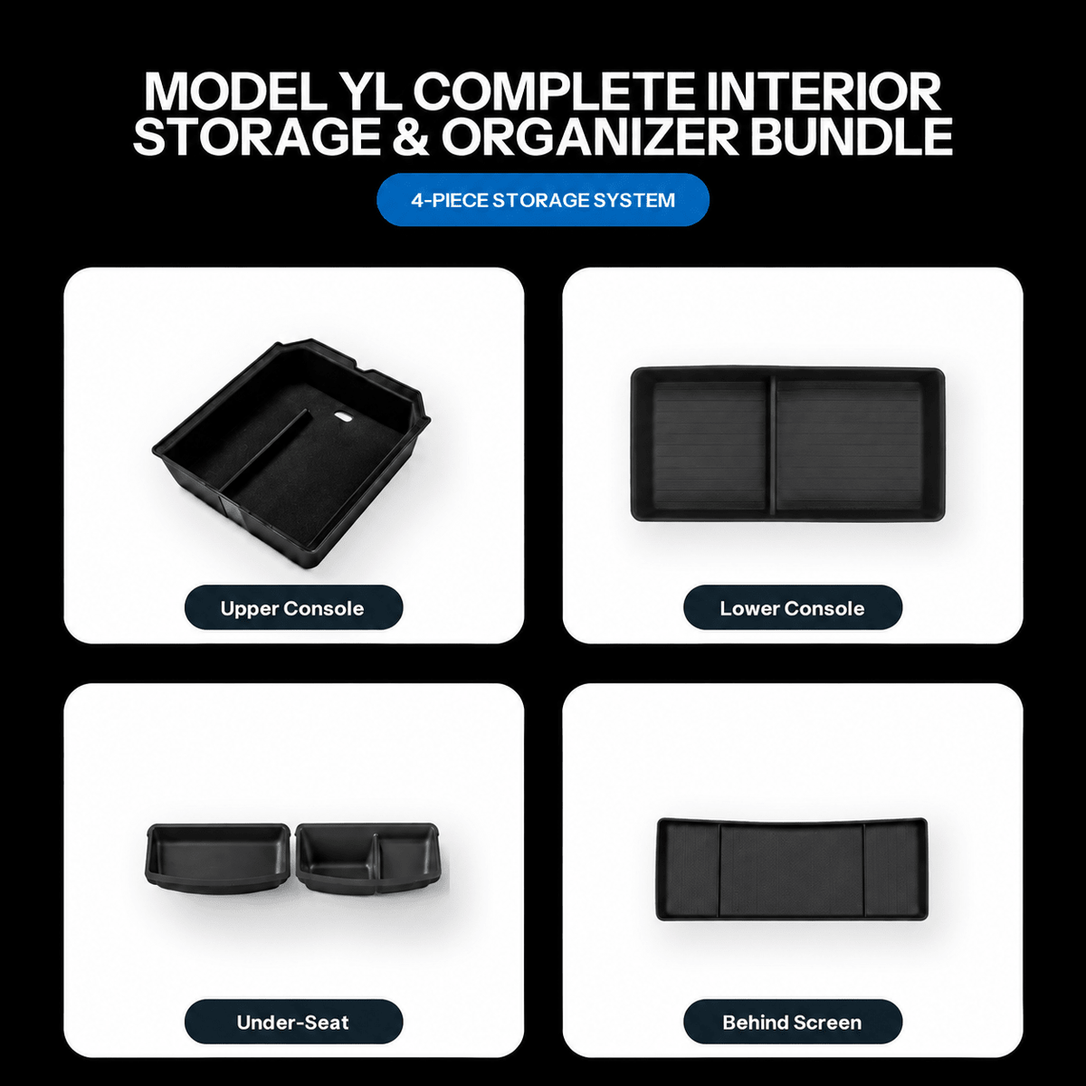 Model YL Complete Interior Storage & Organizer Kit (5-Piece) - Tesery Official Store