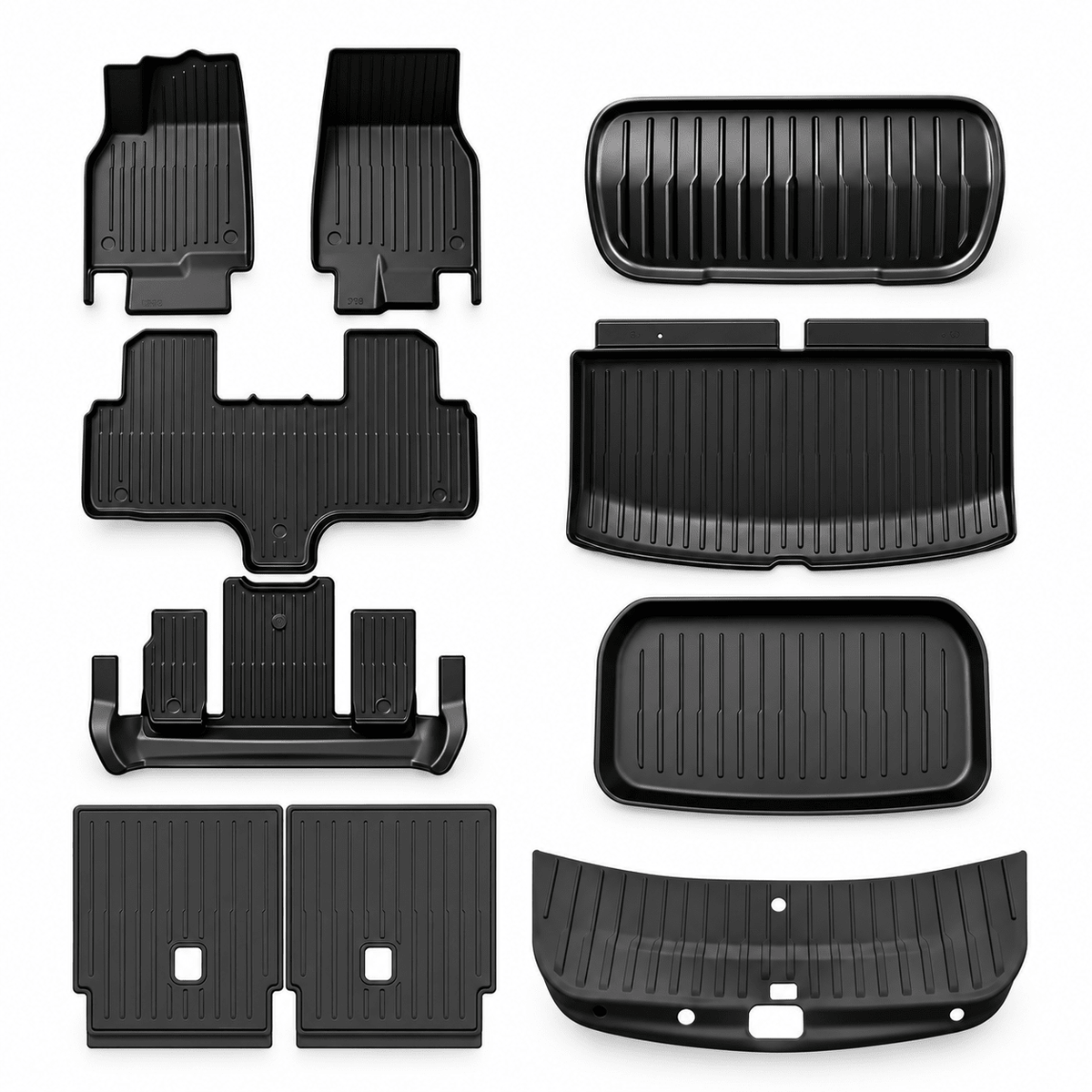 Model YL New Owner Essential TPE Floor & Cargo Protection Kit (10-Piece) - Tesery Official Store