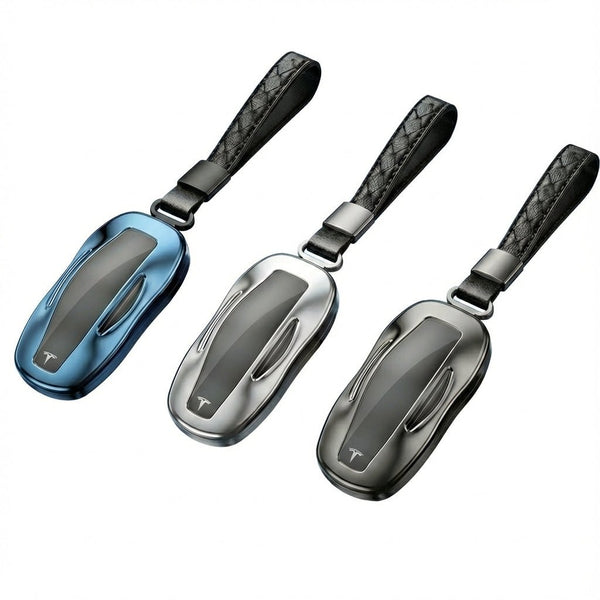 Premium Metal Key Case for Tesla Model 3/Y/S/X - CNC Aluminum & TPU Key Fob Cover - Tesery Official Store