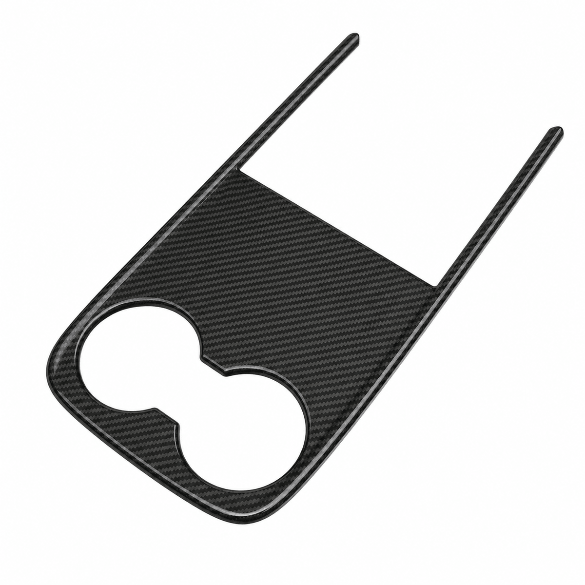 Real Carbon Fiber Center Console Cup Holder Cover Trim for Model Y Standard 2026+ - Tesery Official Store