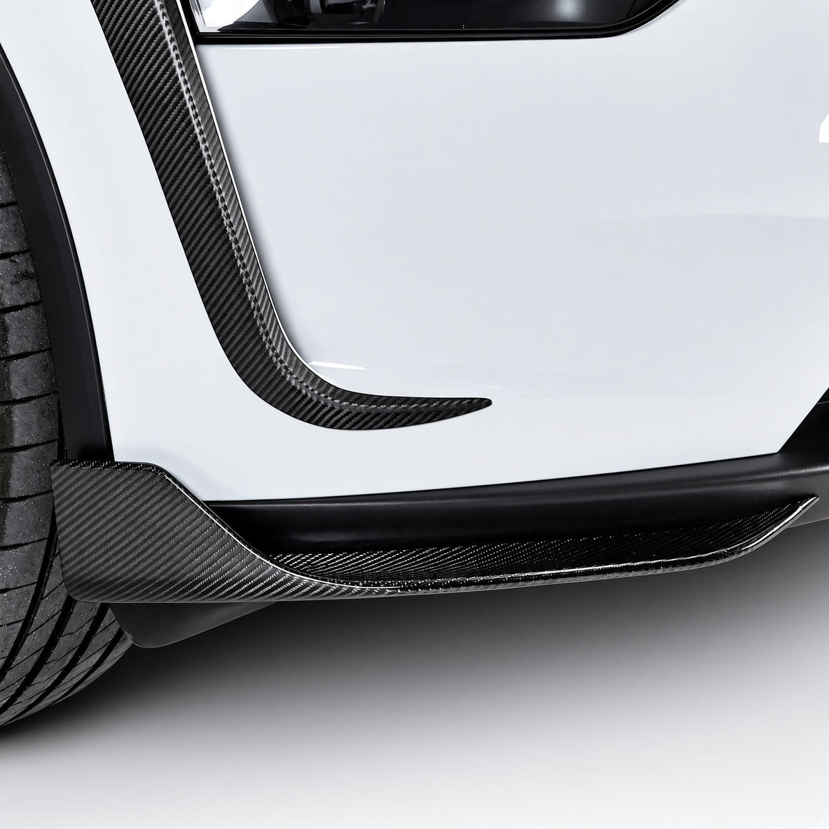 Real Carbon Fiber Front Bumper Corner Trim for Model Y Juniper / Model 3 Highland - Tesery Official Store