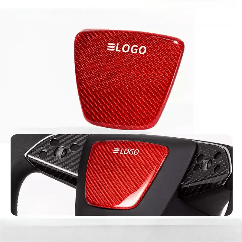 Real Dry Carbon Fiber Airbag Trim Cover for New Model Y & Model 3 Highland - Tesery Official Store