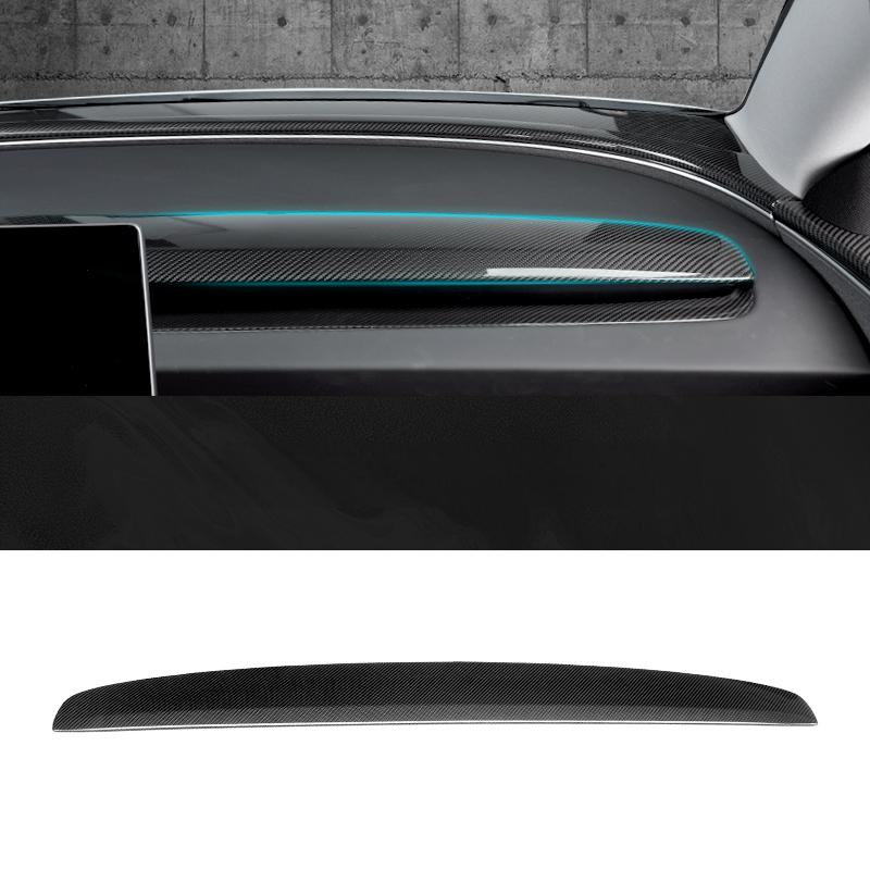 Real Dry Carbon Fiber Dash Cover Overlay for Model 3 Highalnd & New Model Y - Tesery Official Store