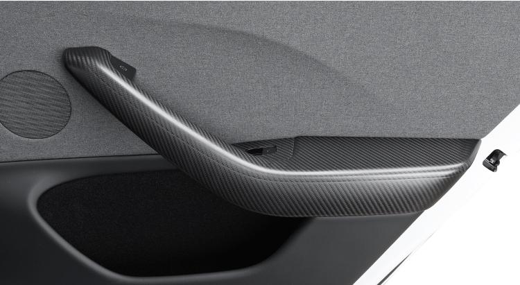 Real Dry Carbon Fiber Door Armrest Cover Overlays for Model 3 Highland - Tesery Official Store