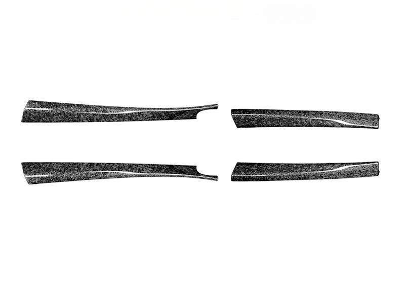 Real Dry Carbon Fiber Upper Door Trim Panel Overlay for Model 3 Highland & New Model Y - Tesery Official Store