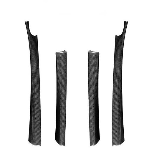 Real Dry Carbon Fiber Upper Door Trim Panel Overlay for Model 3 Highland & New Model Y - Tesery Official Store