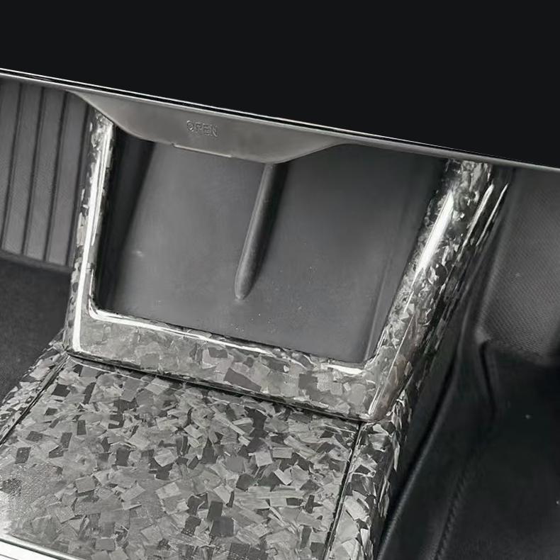 Real Dry Carbon Fiber Wireless Charging Frame for New Model Y & Model 3 Highland - Tesery Official Store