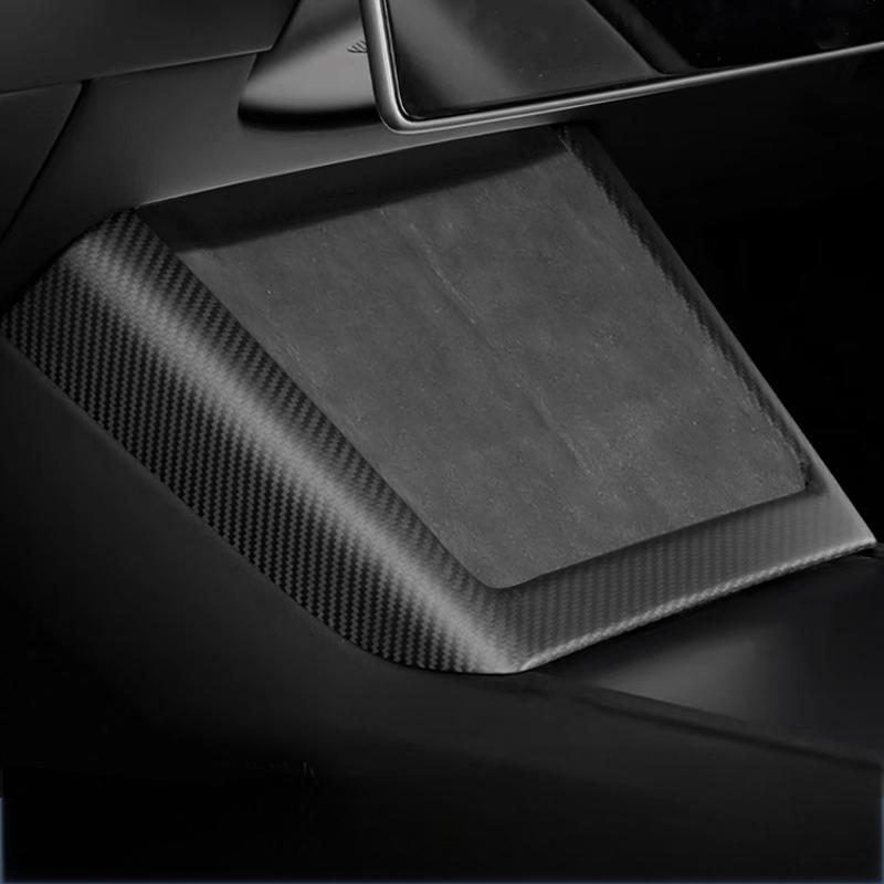 Real Dry Carbon Fiber Wireless Charging Frame for New Model Y & Model 3 Highland - Tesery Official Store