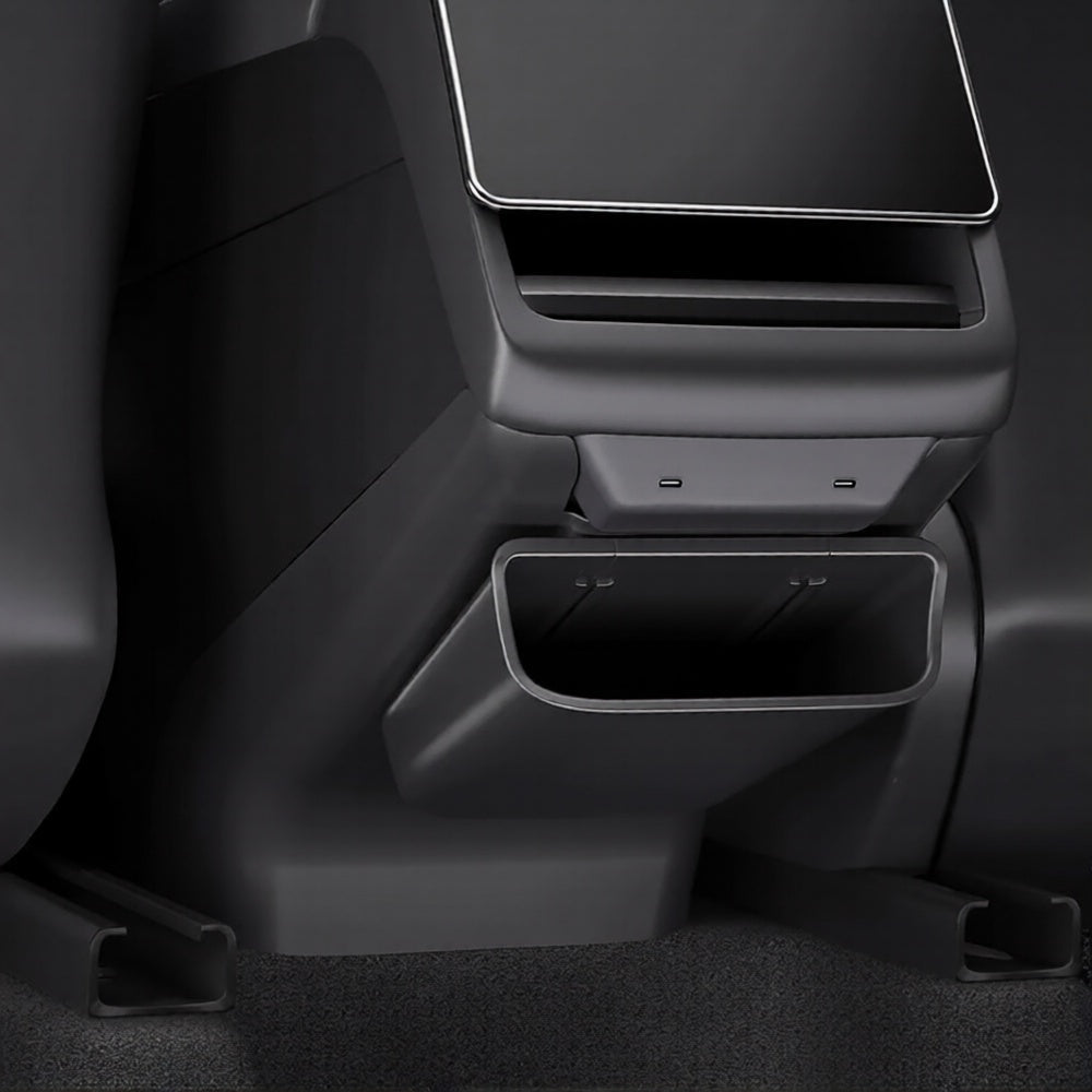 Rear Center Console Cover & Storage Box for Model 3 Highland & Model Y Juniper | TPE Protection - Tesery Official Store