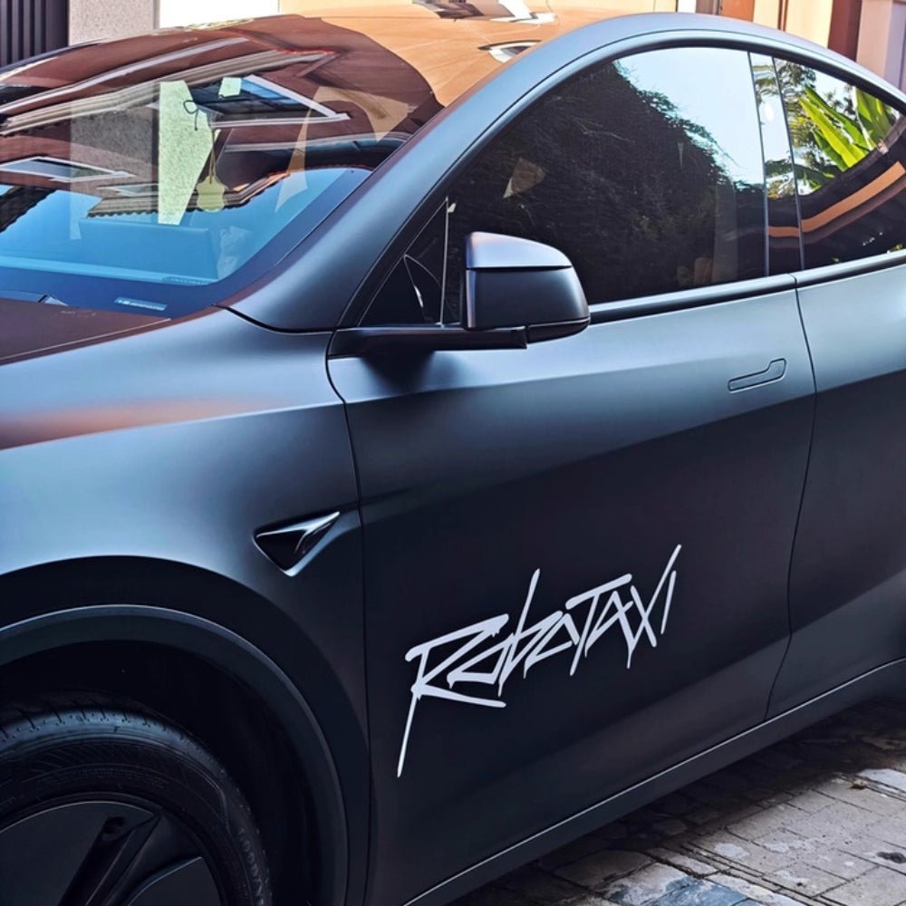 Reflective Robotaxi Decal | Tesla Body & Window Waterproof PVC Sticker - Tesery Official Store
