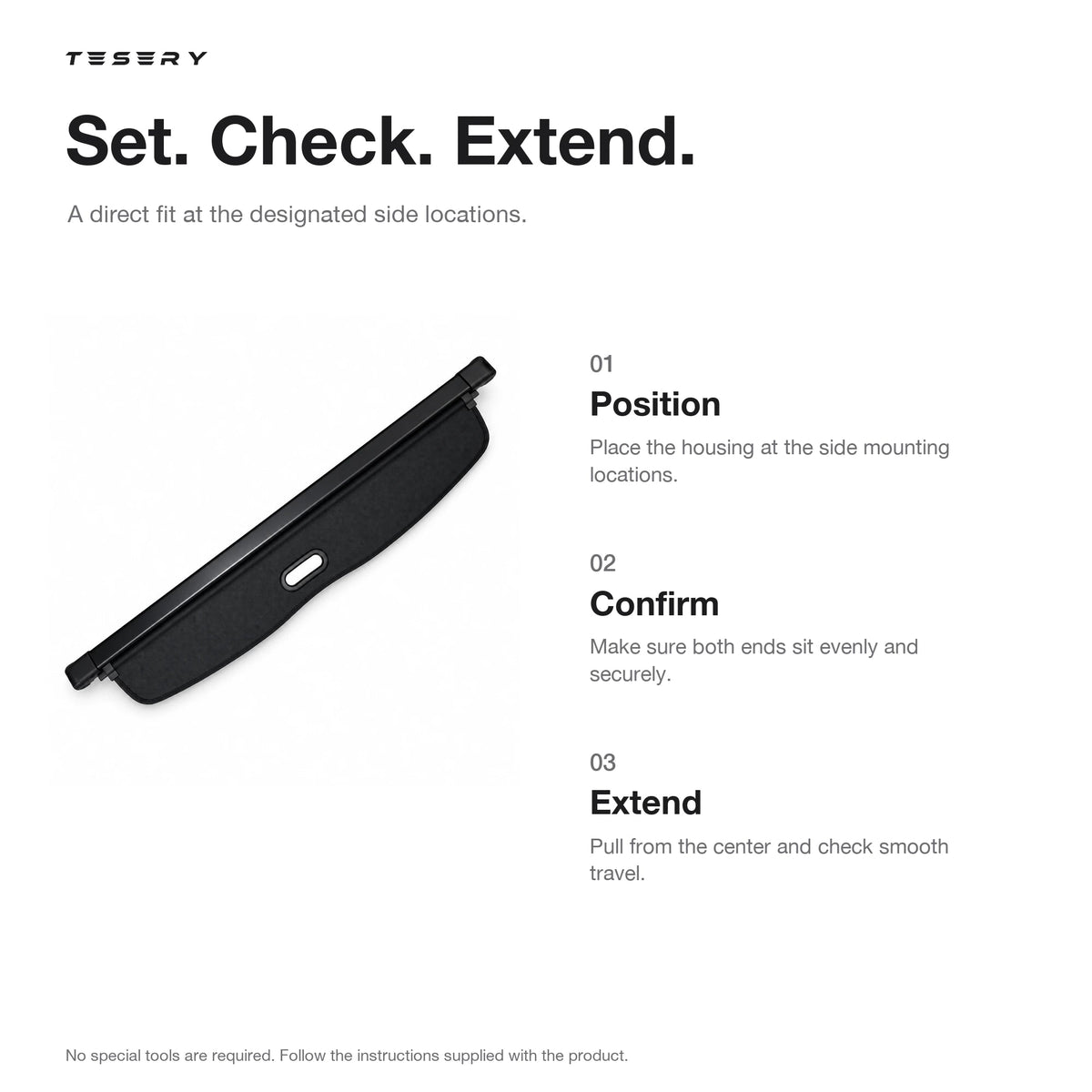 Retractable Cargo Cover for Model Y Juniper - Tesery Official Store