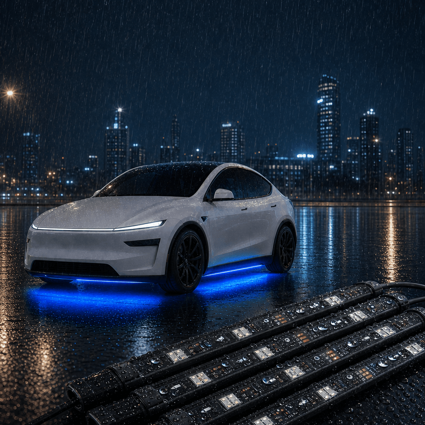 RGB Underglow LED Chassis Ambient Lighting Kit for Model Y Juniper / Model 3 Highland - Tesery Official Store