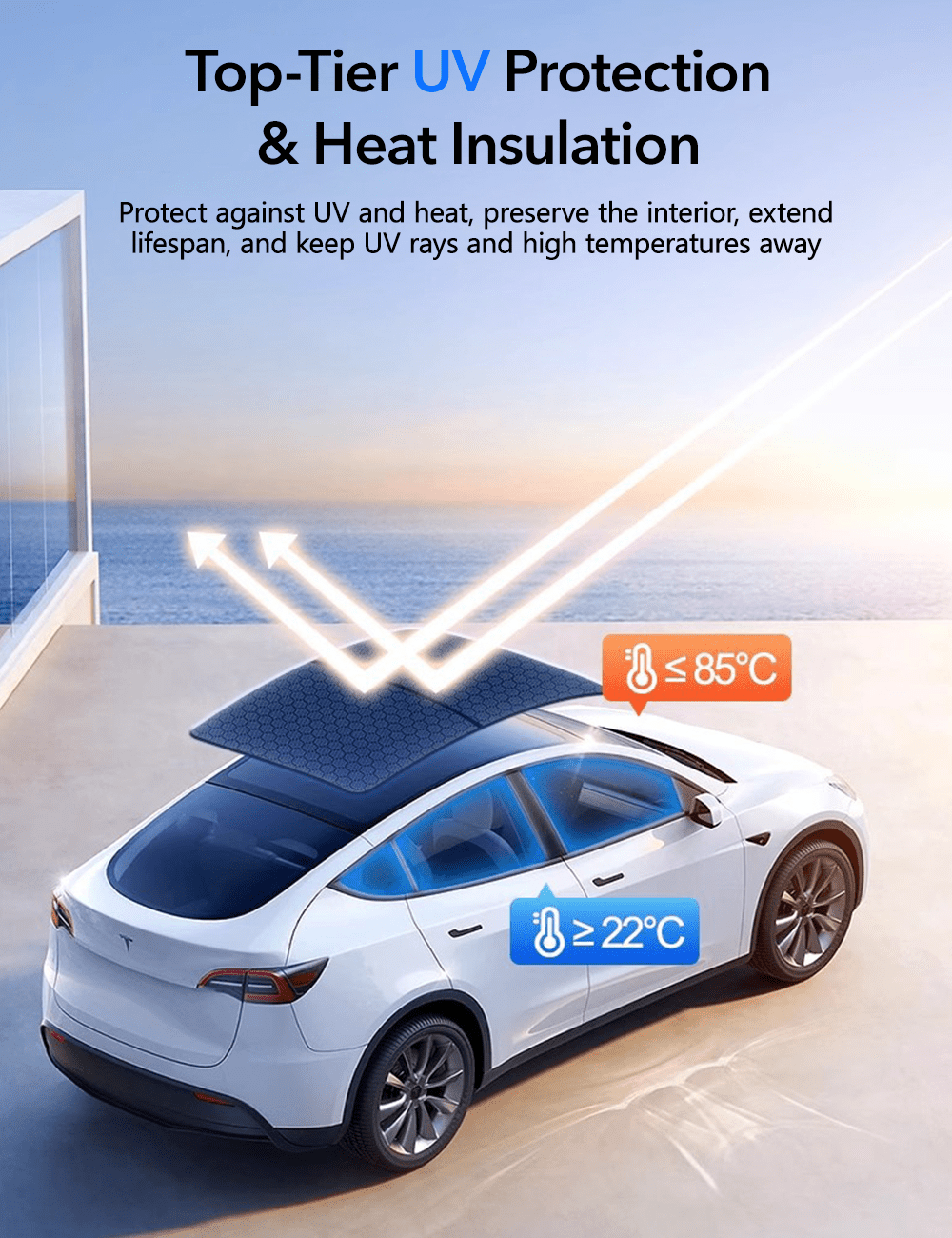 Roof Shade for Tesla Model Y - Tesery Official Store