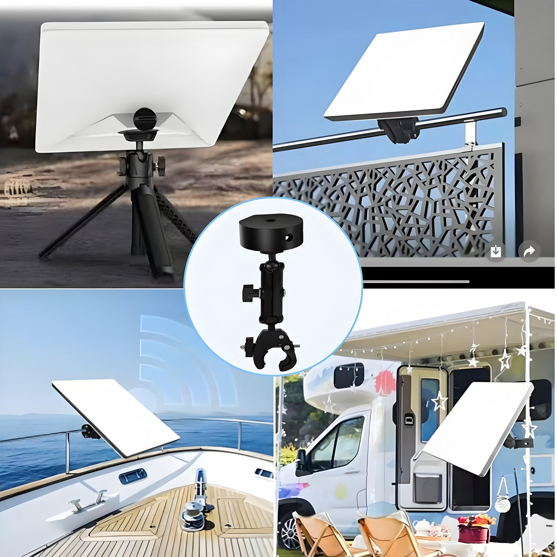 RV Heavy - Duty Clamp Mount for Starlink Mini - Tesery Official Store