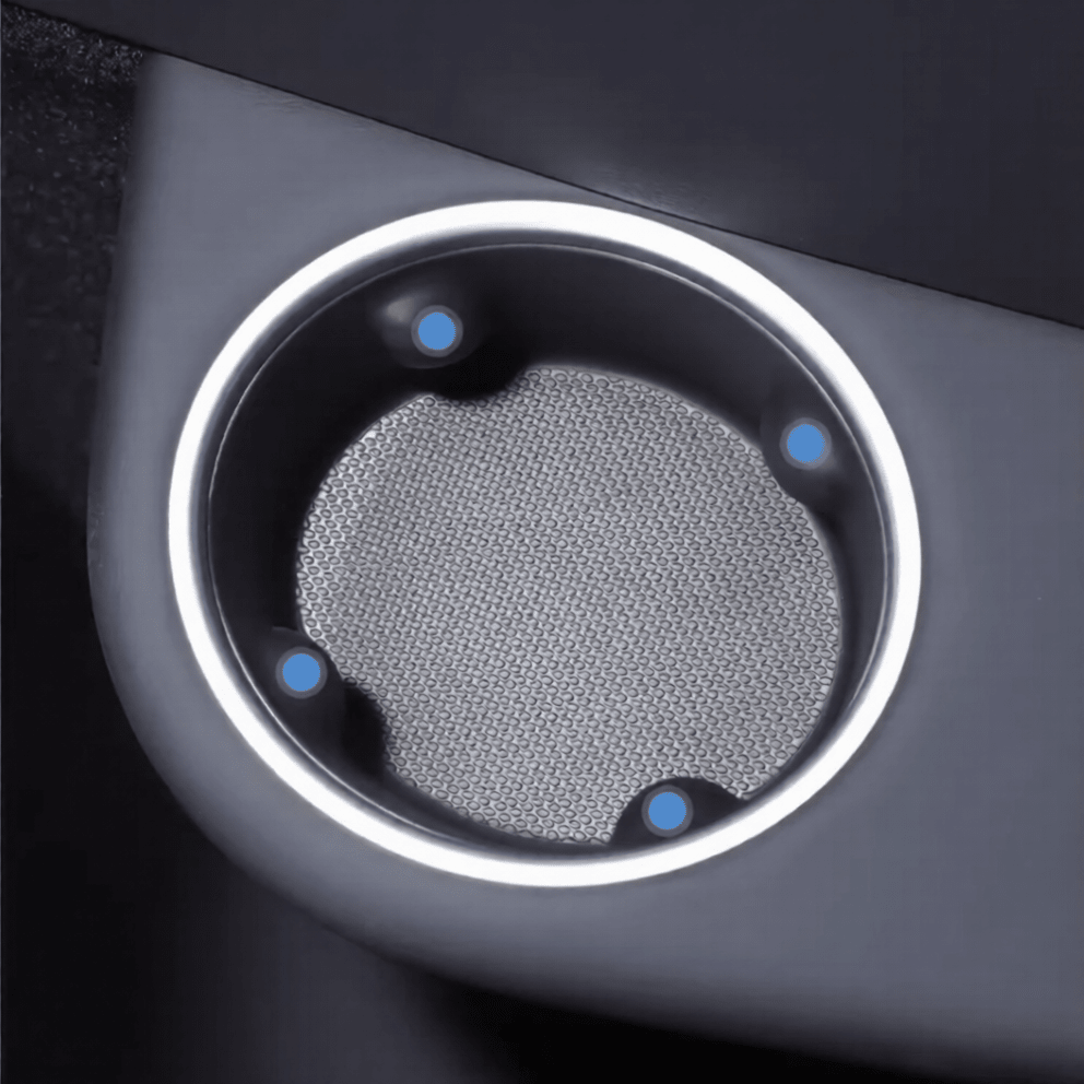 Silicone Third-Row Armrest Cupholder Liner for Model YL 2026+ | Anti-Slip - Tesery Official Store