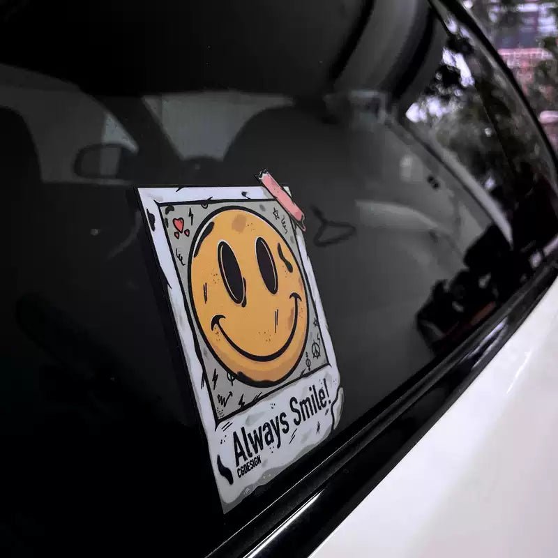 Smiley Face Reflective Car Stickers for Tesla - Tesery Official Store